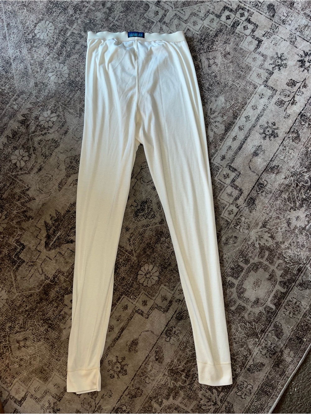 Patagonia Capilene Women’s Base Layer Leggings Pants Ivory Cream Size Large